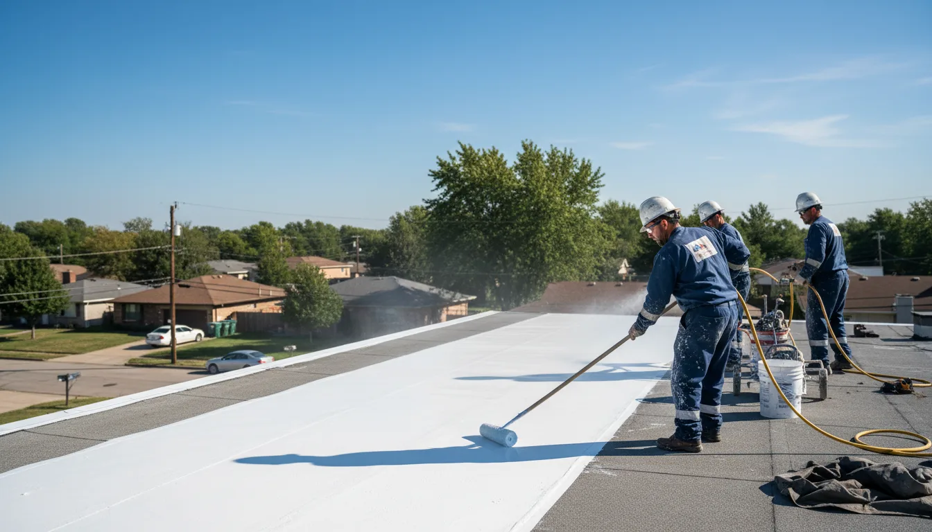 Commercial roof coating in Round Rock, TX near me